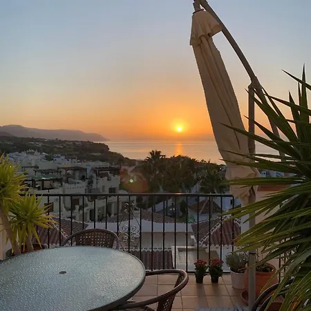 Playa Burriana, Stor Terass, Havsutsikt, Pool Apartment