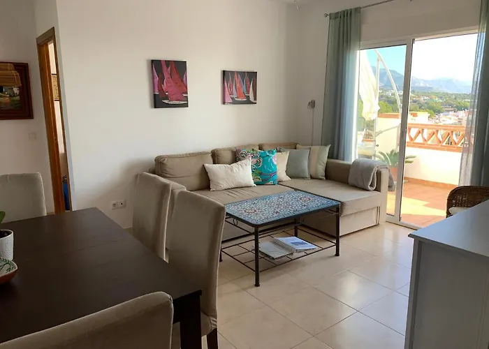 Playa Burriana, Stor Terass, Havsutsikt, Pool Nerja