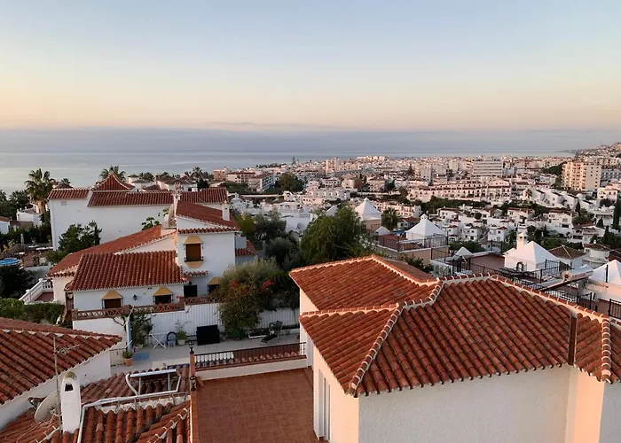 Playa Burriana, Stor Terass, Havsutsikt, Pool Nerja